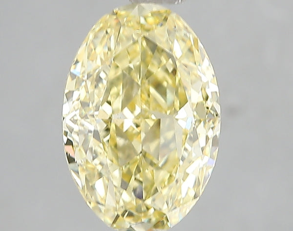 3.03ct Fancy Vivid Yellow Oval Lab Diamond, VS2, IGI Certified