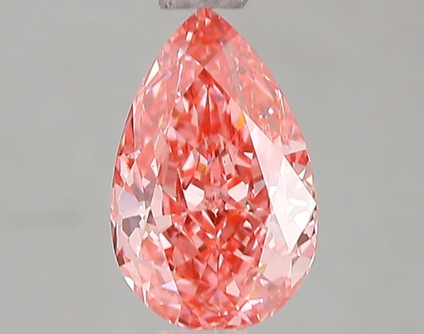 1.54ct Fancy Vivid Pink Pear Lab Diamond, VS2, IGI Certified