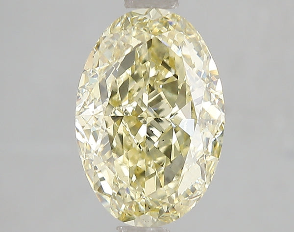 3ct Fancy Yellow Oval Lab Diamond, VS2, IGI Certified