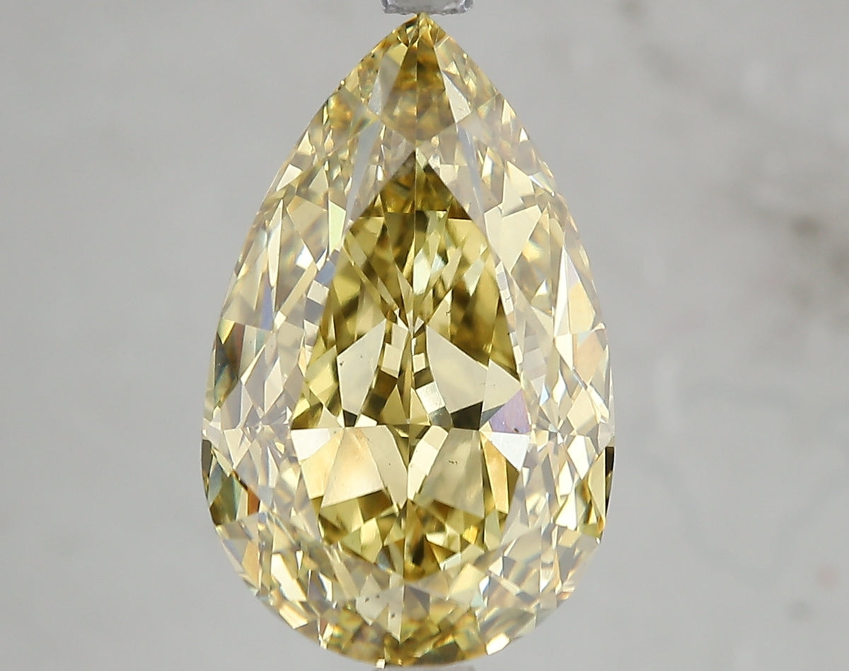 7.26ct Lab Diamond KT75-5 — FANCY INTENSE YELLOW/VS2 | IGI Certified