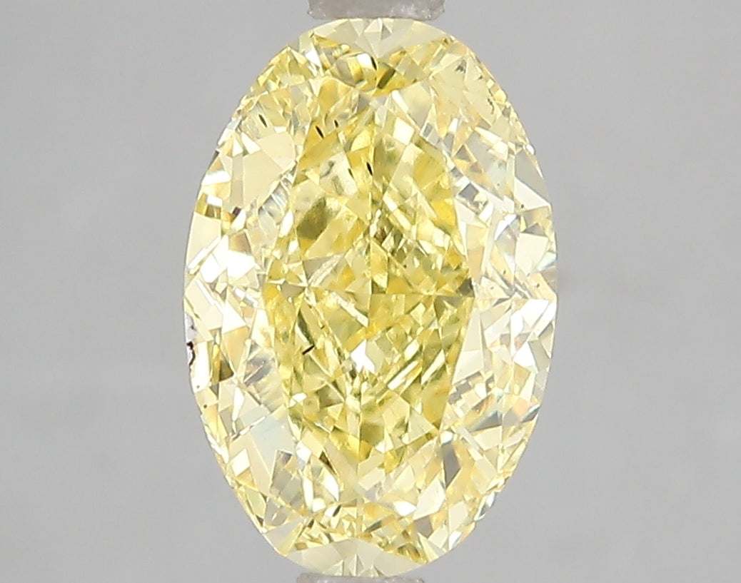 3.01ct Lab Diamond KT76-2 — FANCY VIVID YELLOW/SI1 | IGI Certified
