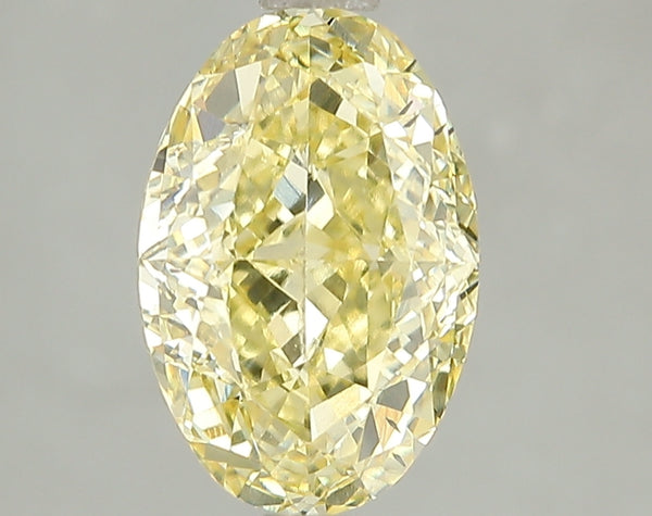 3.04ct Fancy Intense Yellow Oval Lab Diamond, SI1, IGI Certified