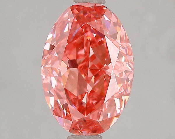 3.01ct Fancy Vivid Pink Oval Lab Diamond, VS2, IGI Certified
