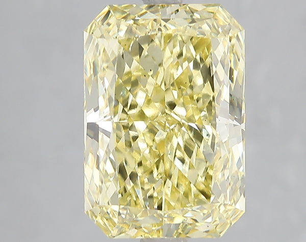 5.19ct Fancy Vivid Yellow Radiant Lab Diamond, VS2, IGI Certified