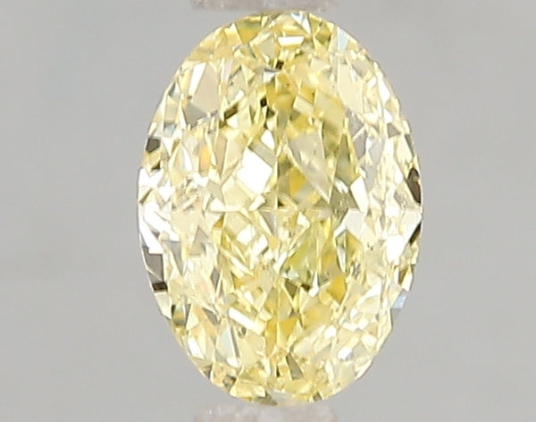 1.02ct Fancy Intense Yellow Oval Lab Diamond, VS2, IGI Certified