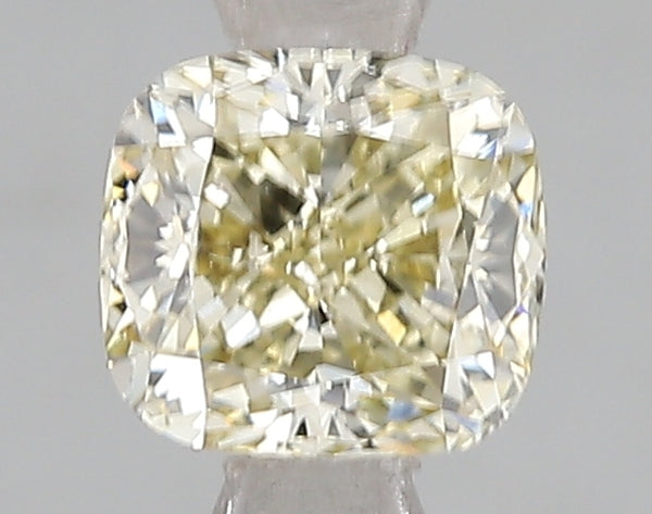 1.06ct Fancy Light Yellow Cushion Lab Diamond, VS2, IGI Certified