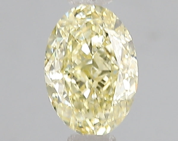 1ct Fancy Yellow Oval Lab Diamond, VS2, IGI Certified