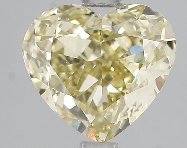 2.53ct Fancy Yellow Heart Lab Diamond, VS2, IGI Certified