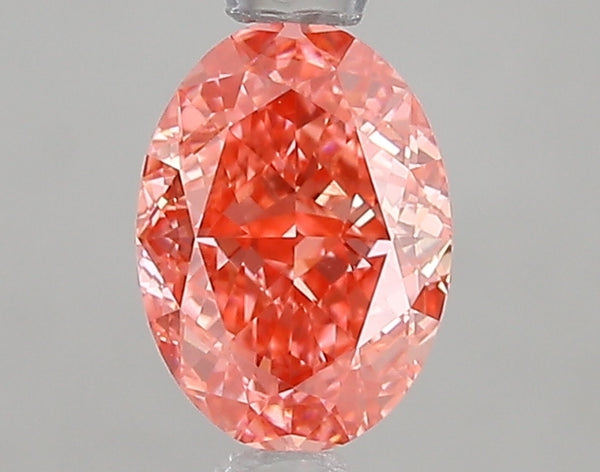 1.08ct Fancy Vivid Pink Oval Lab Diamond, VS1, IGI Certified