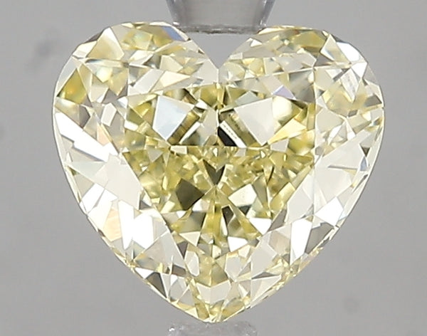 1.55ct Fancy Intense Yellow Heart Lab Diamond, VVS2, IGI Certified
