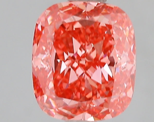2.07ct Fancy Vivid Pink Cushion Lab Diamond, SI1, IGI Certified