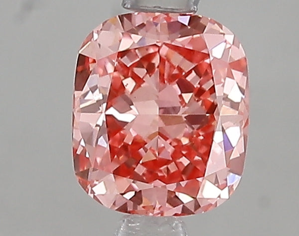 1.02ct Fancy Vivid Pink Cushion Lab Diamond, VS1, IGI Certified