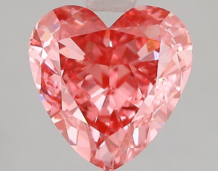 3.01ct Fancy Vivid Pink Heart Lab Diamond, VS2, IGI Certified