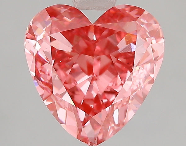3.01ct Fancy Vivid Pink Heart Lab Diamond, VS2, IGI Certified