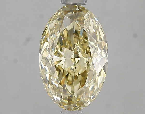 1.8ct Fancy Yellow Oval Lab Diamond, VS2, IGI Certified