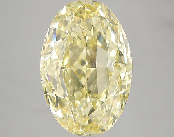 5.03ct Fancy Intense Yellow Oval Lab Diamond, SI1, IGI Certified
