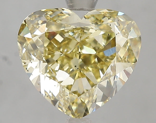4.01ct Fancy Intense Yellow Heart Lab Diamond, SI1, IGI Certified