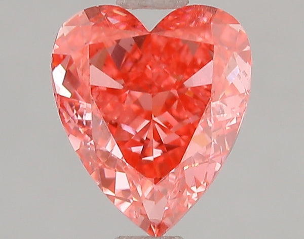 2.06ct Fancy Vivid Pink Heart Lab Diamond, VS2, IGI Certified