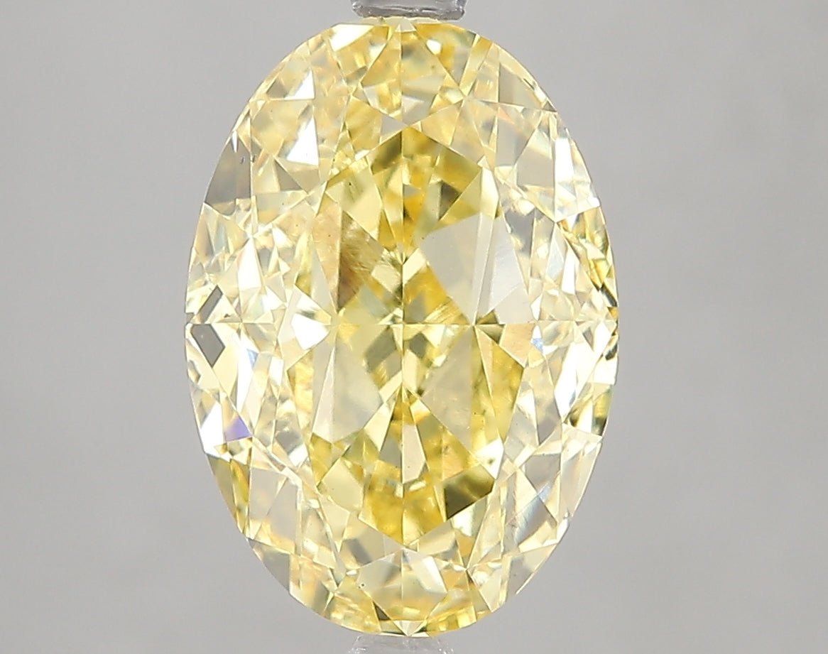 5.01ct Lab Diamond KT90-6 — FANCY VIVID YELLOW/VS2 | IGI Certified