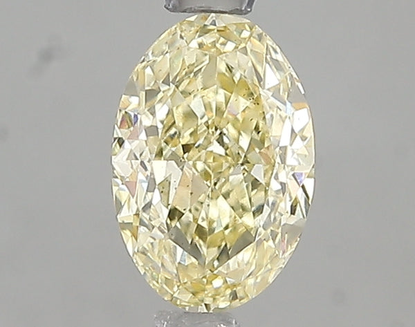 1.03ct Fancy Intense Yellow Oval Lab Diamond, VS2, IGI Certified