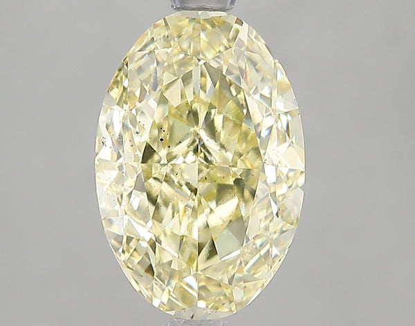 3.01ct Fancy Intense Yellow Oval Lab Diamond, SI1, IGI Certified