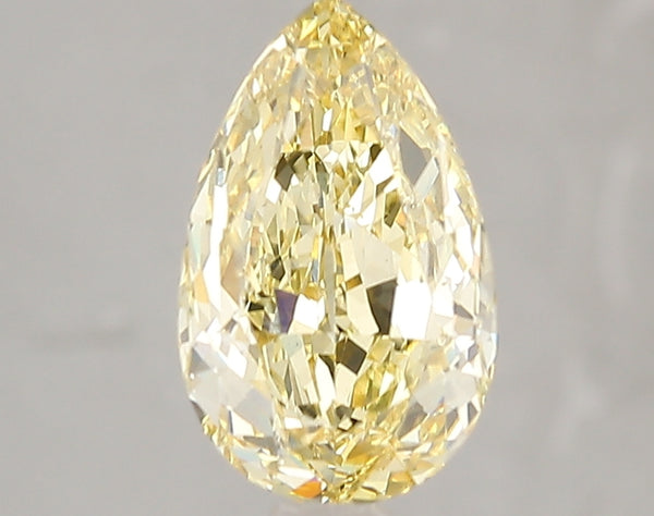 2.01ct Fancy Yellow Pear Lab Diamond, VS2, IGI Certified