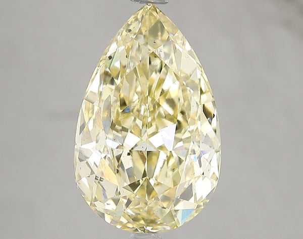 5.01ct Fancy Intense Yellow Pear Lab Diamond, SI1, IGI Certified