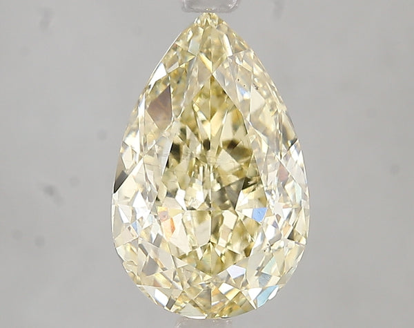 3ct Fancy Yellow Pear Lab Diamond, SI1, IGI Certified