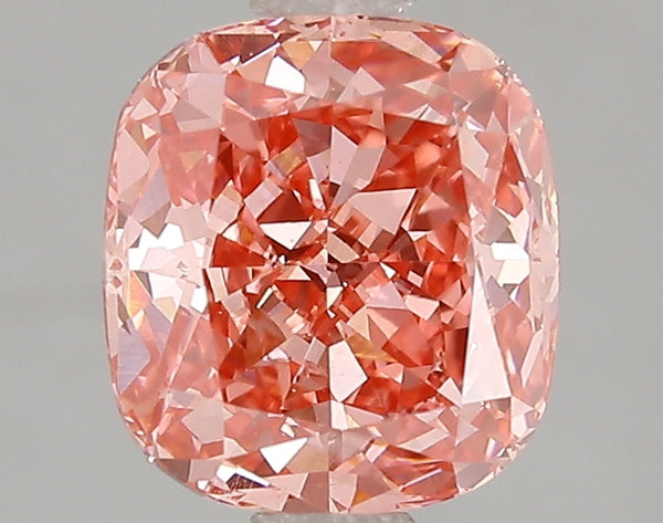 2.01ct Fancy Vivid Pink Cushion Lab Diamond, VS1, IGI Certified