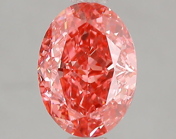 1.92ct Fancy Vivid Pink Oval Lab Diamond, VVS2, IGI Certified