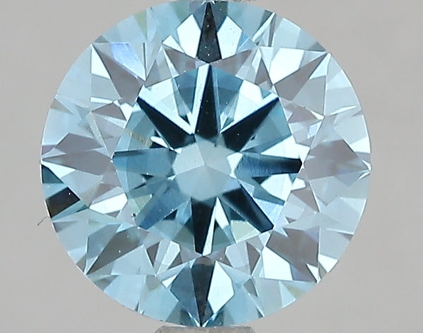 2.1ct Fancy Vivid Blue Round Brilliant Lab Diamond, SI1, IGI Certified