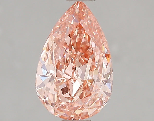 2ct Fancy Vivid Pink Pear Lab Diamond, VS1, IGI Certified