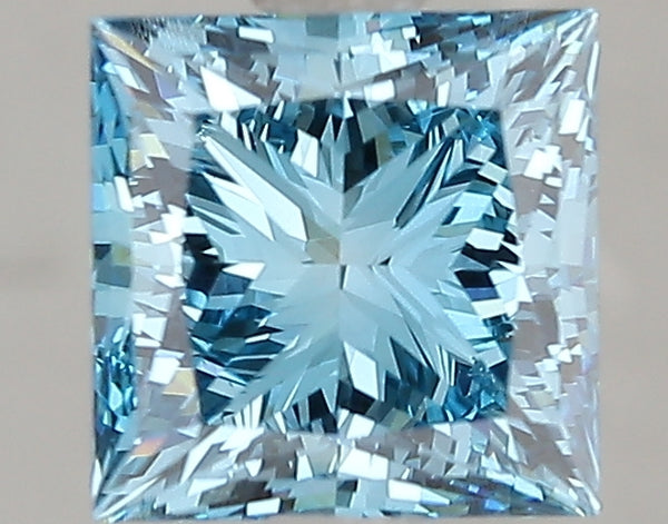 2.22ct Fancy Vivid Blue Princess Lab Diamond, VS1, IGI Certified