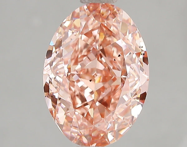 3.09ct Fancy Vivid Pink Oval Lab Diamond, SI1, IGI Certified