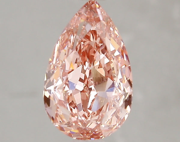 2.09ct Fancy Vivid Pink Pear Lab Diamond, VS1, IGI Certified