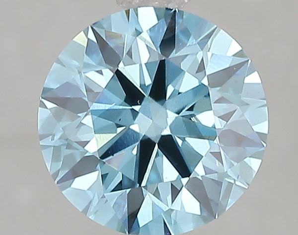 2.04ct Fancy Vivid Blue Round Brilliant Lab Diamond, SI1, IGI Certified