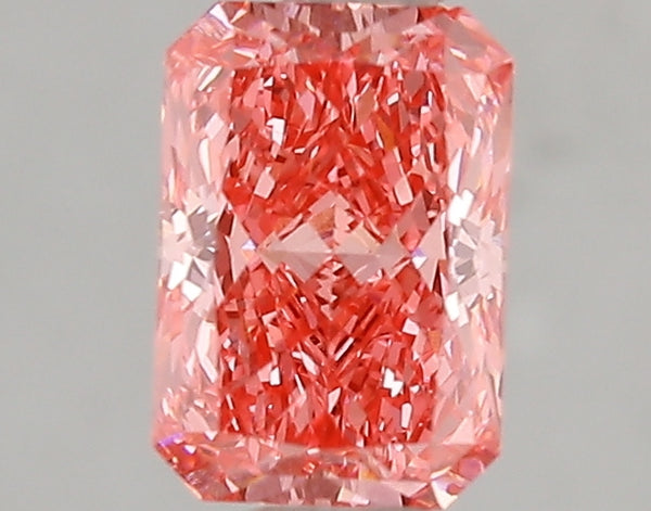 1.09ct Fancy Vivid Pink Radiant Lab Diamond, VS1, IGI Certified