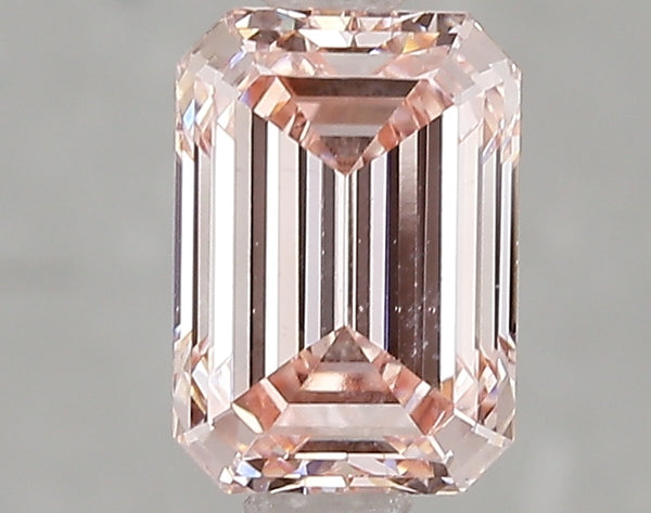 1.5ct Fancy Intense Pink Emerald Cut Lab Diamond, VS2, IGI Certified