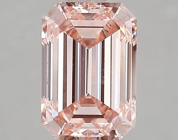 2.06ct Fancy Intense Pink Emerald Cut Lab Diamond, VS1, IGI Certified