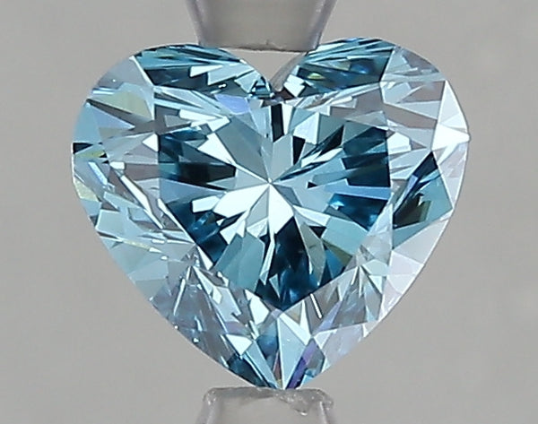 1.08ct Fancy Vivid Blue Heart Lab Diamond, VS1, IGI Certified