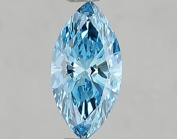 1ct Fancy Vivid Blue Marquise Lab Diamond, VVS2, IGI Certified