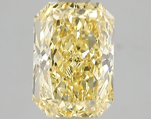 2.1ct Fancy Vivid Yellow Radiant Lab Diamond, VS1, IGI Certified