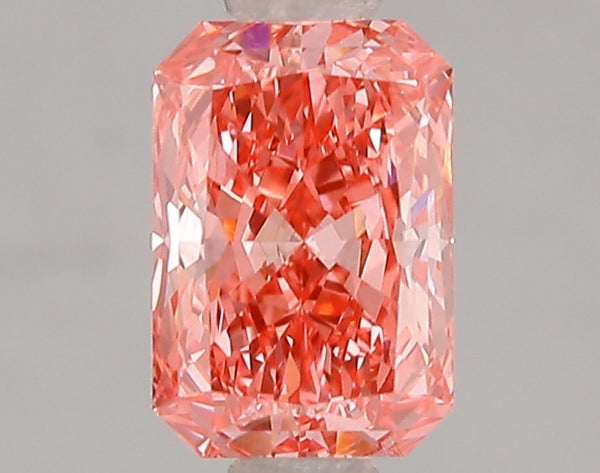 1.02ct Fancy Vivid Pink Radiant Lab Diamond, VS2, IGI Certified