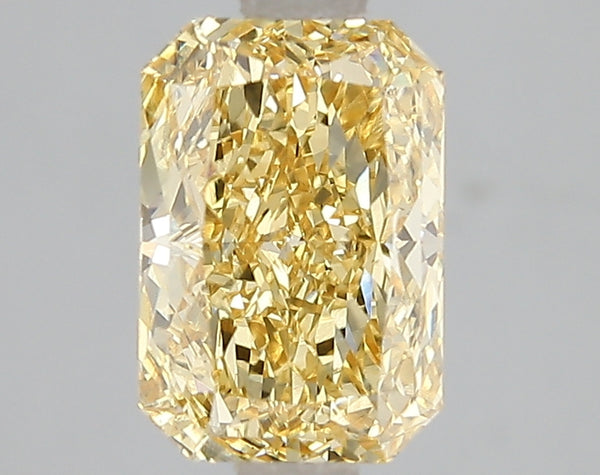 2.03ct Fancy Vivid Yellow Radiant Lab Diamond, VS2, IGI Certified