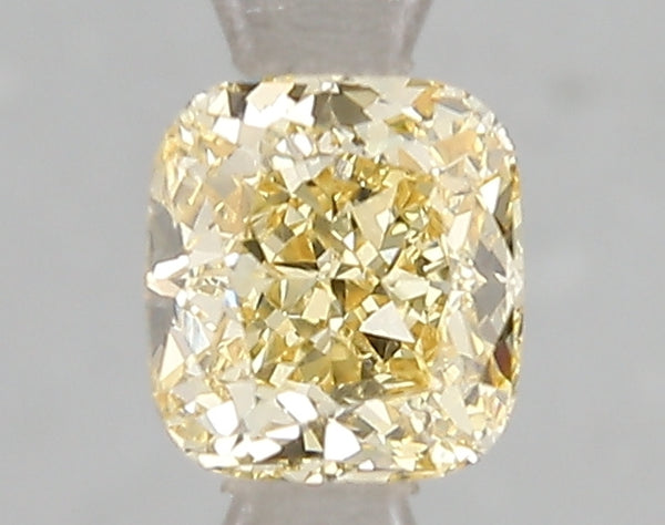 1.02ct Fancy Intense Yellow Cushion Lab Diamond, VVS2, IGI Certified