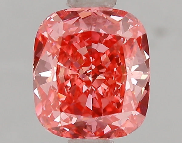 1.51ct Fancy Vivid Pink Cushion Lab Diamond, VVS2, IGI Certified