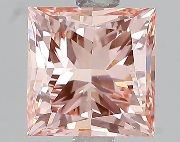 2.02ct Fancy Vivid Pink Princess Lab Diamond, VVS2, IGI Certified