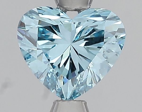 1.01ct Fancy Vivid Blue Heart Lab Diamond, VVS2, IGI Certified