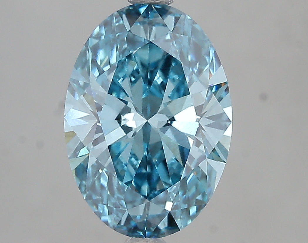 3.09ct Lab Diamond MU12-17 — FANCY VIVID BLUE/VVS2 | IGI Certified