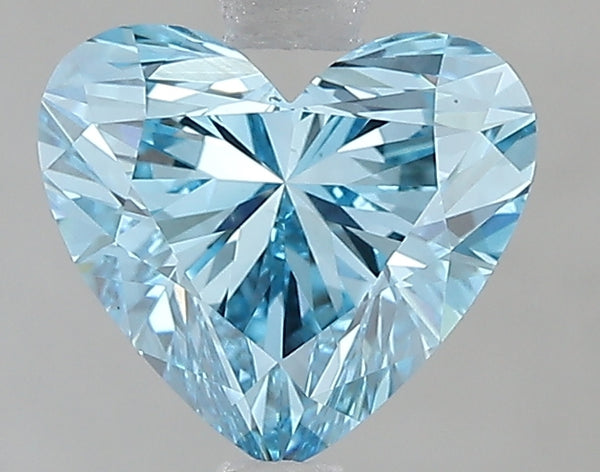 1.81ct Fancy Vivid Blue Heart Lab Diamond, VVS2, IGI Certified